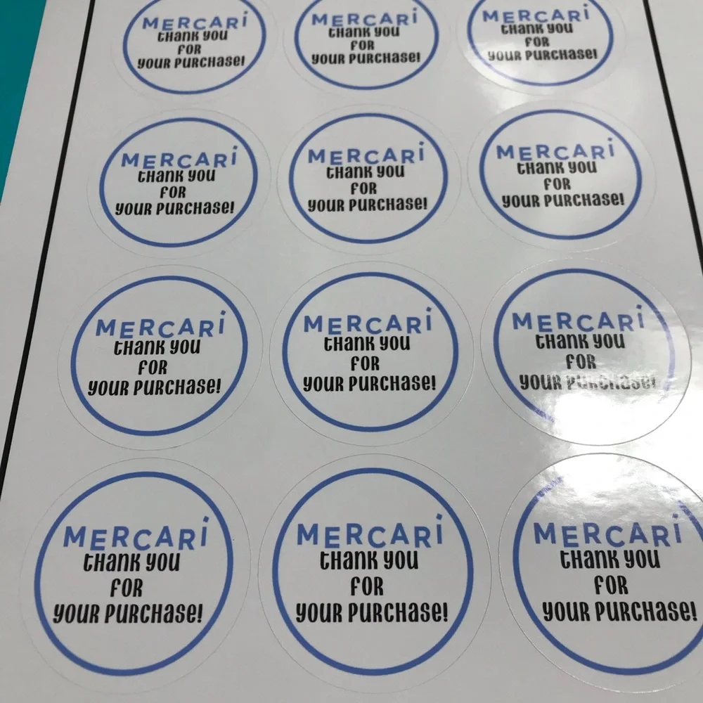5 random choice mystery pick thank you sticker sheets